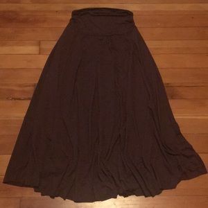 Dolled Up Brown Maxi Skirt/Strapless Dress